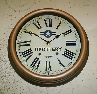 USAAF Style RAF Upottery Souvenir Vintage Style Wall Clock USA Navy Airforce • £29.99