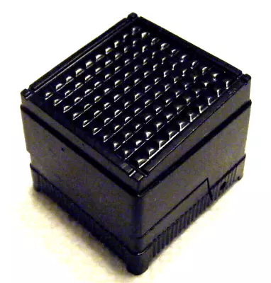 Vintage Art Deco Black Bakelite Plastic 'Made In USA' Hinged Ring Jewelry Box • $28.50