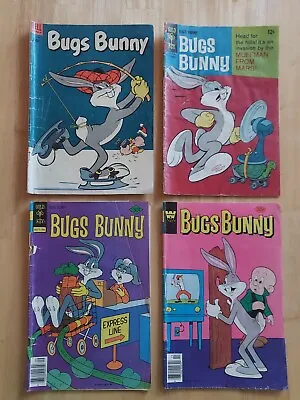 Gold Key Comic Book Lot Of 4 Bugs Bunny 1954 1967 1977 Looney Tunes Comic Books • £9.49