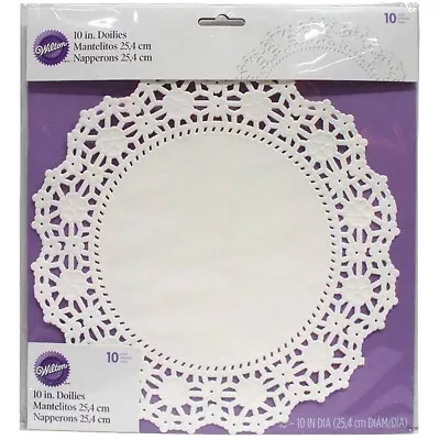 Greaseproof Doilies-10  Round White 10/Pkg W210490-210 • $17.03