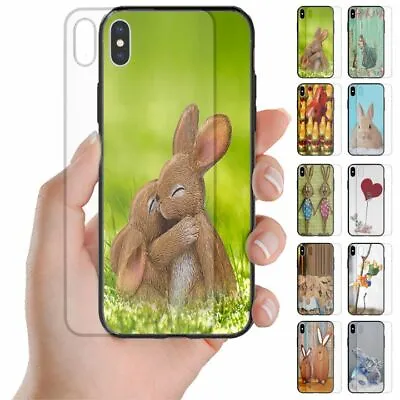 For OPPO Series Easter Bunny Print Theme Tempered Glass Back Case Phone Cover #1 • $14.98