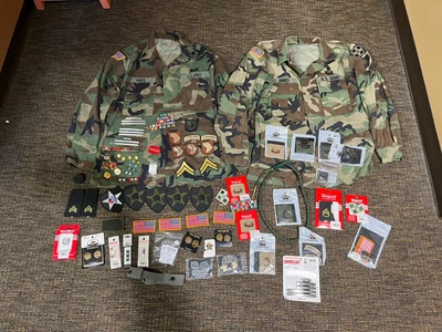 $60 • Buy Military Lot Surplus WW2 WWII Korean Vietnam War Army USMC Marines BDU Woodland