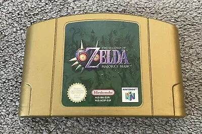 Original Nintendo N64 Game Cartridge The Legend Of Zelda Majora’s Mask • £50