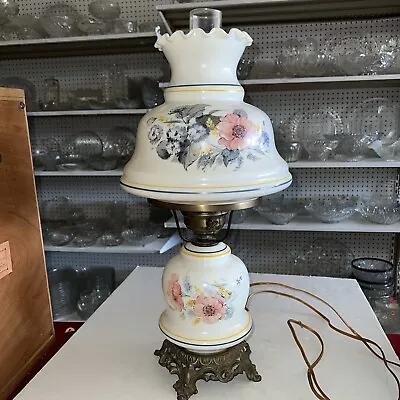 Vintage 3 Way Electric GWTW Hurricane Parlor Table Lamp • $50