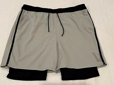 Vuori Men's Lined $89 Fullerton Shorts XL Dark Vapor V393 Athletic/Workout • $39