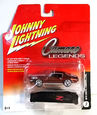 Johnny Lightning 1970 Chevy Camaro Z-28  With Car Cover Camaro Legends • $7