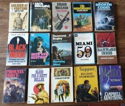 £10.99 • Buy 15 X Vintage Crime CIA Underworld Mafia Spy Thriller Paperback Books 1950s To 90