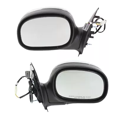 Power Mirror Set For 1997-2001 Ford F-150 Left And Right Chrome SuperCab • $68.05