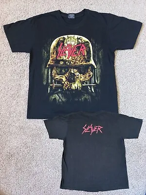 Slayer Skull T-Shirt - Red Rock Size M - Heavy Thrash Metal - Megadeth Metallica • £12.99