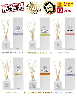 $26.98 • Buy Tilley Reed Diffuser - Assorted Fragrance - Organic 75ml - 150 Ml - EXP POST