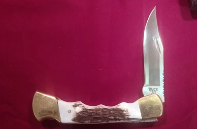 $289.50 • Buy Buck 110 Custom Stag Handle With File Work