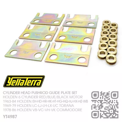 $156.50 • Buy Yella Terra Pushrod Guide Plates 161-173-186-202 [holden Lc-lj-lh-lx-uc Torana]