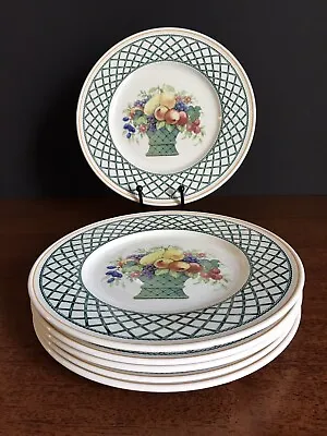 Villeroy And Boch Basket Pattern Salad Plates - 8.5 Inches - Set Of 6 • £62.45