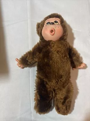 Vintage Monchichi Thumb Sucking Plush Baby Doll Monkey Sekiguchi • $39.99