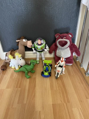 £30 • Buy Disney Toy Story Plush Toy Bundle Buzz Rex RC Buttercup Lotso Duke Caboom
