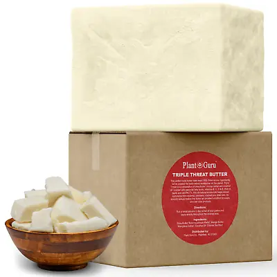 $5.50 • Buy Triple Threat Butter - Raw Shea, Mango And Coconut Oil - 100% Pure Natural Bulk