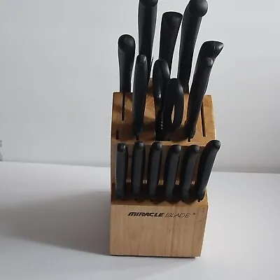 Miracle Blade III Perfection Series Knife Set 15 Piece Set With Block • $26.30