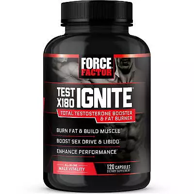 Test X180 Burn Fat Build Lean Muscle And Improve Performance Force Factor USA • $28.63