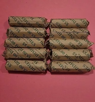 (10) Lot Roll Of Mercury Silver Dimes Various Years • $500