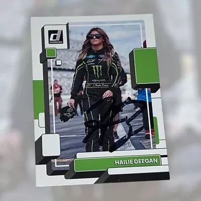 Hailie Deegan 2023 DONRUSS RACING BASE #82 MONSTER ENERGY TRUCK Autographed Card • $49.99