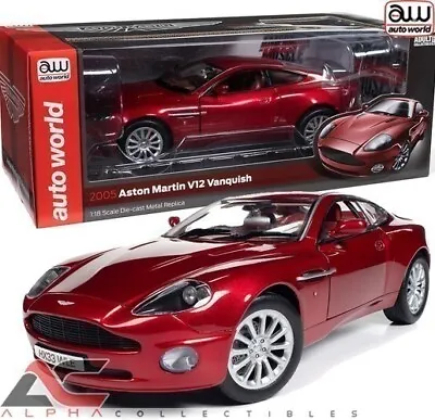 Autoworld Aw301 1:18 2005 Aston Martin V12 Vanquish Rhd (toro Red Mica) • $99.99
