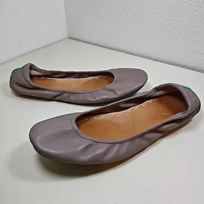 Tieks Flats Women's 9 Taupe Ballet Slip-On Shoes Foldable Stretch Leather • $74.99