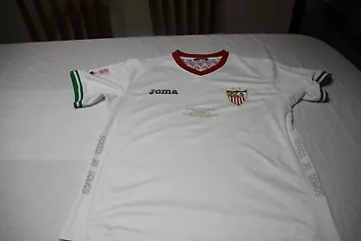 T-Shirt Official Vintage Of The Sevilla F.C Cup Final King 2010 Joma Size M • £38.44