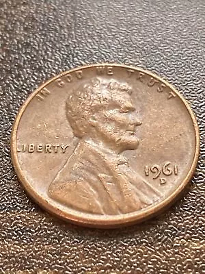 1961 D Lincoln Cent Penny Variety Error Filled “D” DDO Actual Coin TK4161* • $3.99