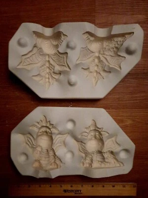 $24.98 • Buy Dragon Kids Ceramic Slip Mold Clay Works Mold Inc 489
