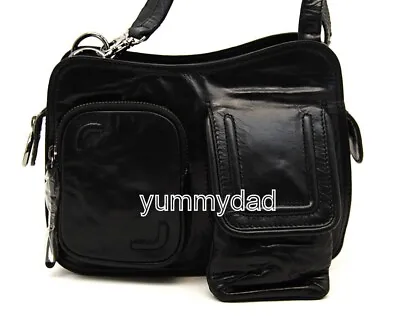 Mimco Nouveau Whimsy Leather Hip Bag In Black Bnwt Rrp$349 • $142.88