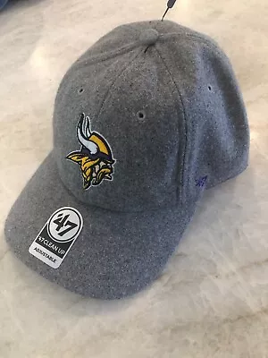 Minnesota Vikings 47 Brand Mens Gray Baseball Cap • $22