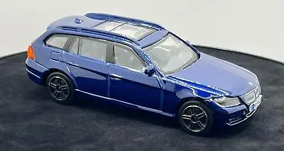 BMW 335d Touring 2010 In Metallic Blue 1:43 Scale Car Model From Bburago • £10