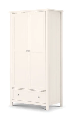 £617.95 • Buy Julian Bowen Maine 2 Door 1 Drawer Wardrobe Painted Surf White