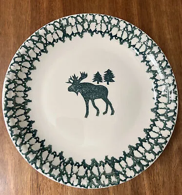 Folk Craft Moose Country 12” Serving Plate Platter Tienshan Green • $9.99