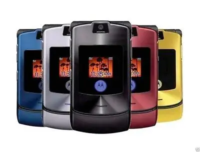 Original Unlocked Motorola RAZR V3 Flip Mobile Phone  2G GSM 1 Years Warranty • $23.95