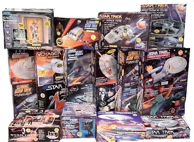 Mixed Manufacturer Star Trek Toy Collection From 1967 - Now All Boxed Sealed. • $15000