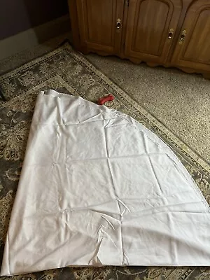 White Round Tablecloth 90” • $25