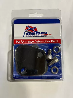 Fuel Pump Block-Off Chevy BB Mopar SB & BB Ford SB & FE W Stainless Bolts • $8.99