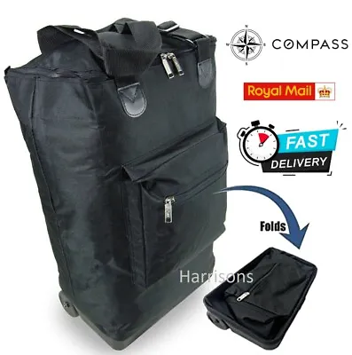 £14.95 • Buy 2 Wheel Folding Shopping Trolley Holdall Bag Travel Luggage Cargo Laundry Case