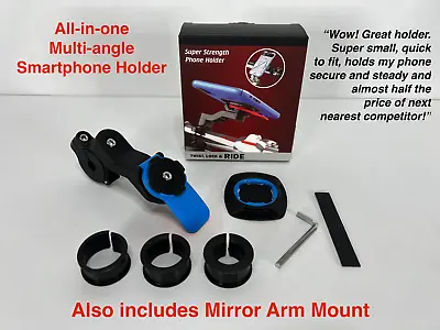 Compatible Quad Lock Smartphone Mount INCLUDING Mirror Arm Mount • £18