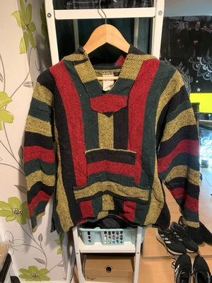 £19.99 • Buy ORIGINAL VINTAGE Baja Rasta Hoodie, UNISEX, Festival Clothing