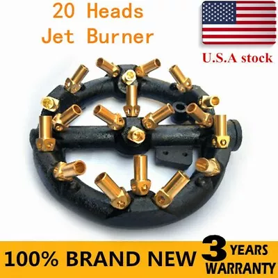 20 Heads Jet Burner Natural Gas Chinese Wok Range Pot Replacement Wok Burner NEW • $31.35