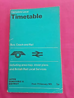 London Transport Complete Local Timetable. Bus Coach And Rail. 1972. FREE POST • £8.25