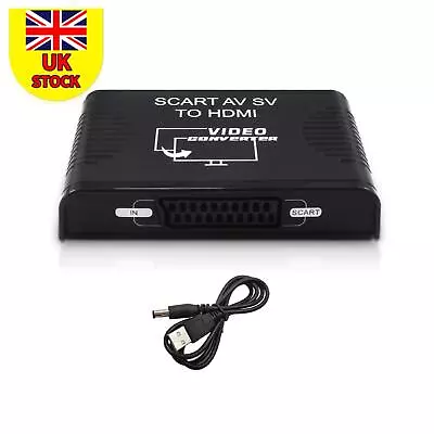 S-video AV Scart To HDMI Converter Switcher 3 In1  HDMI Video& Audio Converter Y • £37.28