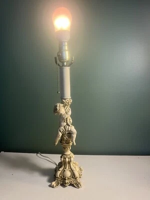 $49.99 • Buy Cherub Angel Baby Metal Lamp Shabby Chic Vintage Antique 