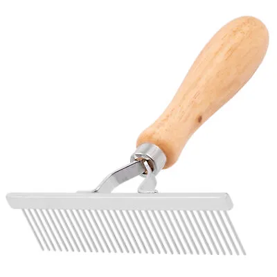 Groom Professional Wooden Perth Pin Undercoat Rake For Dogs - Deshedding Rake • £10.94