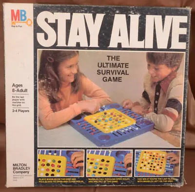 $29.95 • Buy Stay Alive Marble Strategy Game By Milton Bradley COMPLETE Vintage 1978