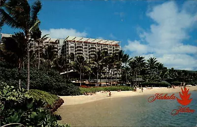 Hawaii Kahala Hilton Hotel Pacific Ocean Beach ~ Postcard  Sku323 • $3.51