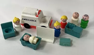 Vintage 1976 Fisher Price Little People Children's Hospital #931 Parts Lot • $32.80