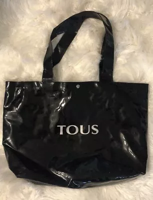 Rare TOUS Logo Black Patent Tote Bag • $45